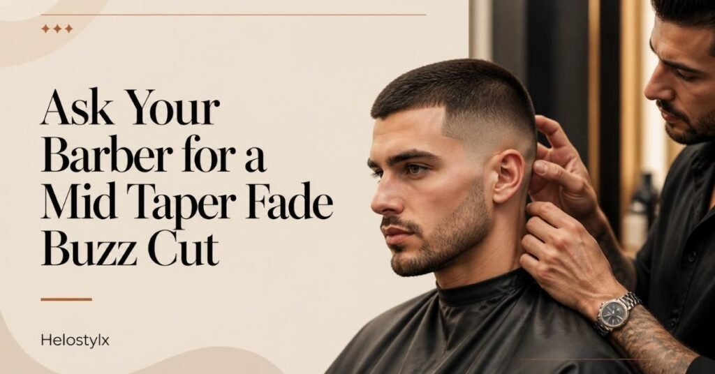 Ask Your Barber for a Mid Taper Fade Buzz Cut