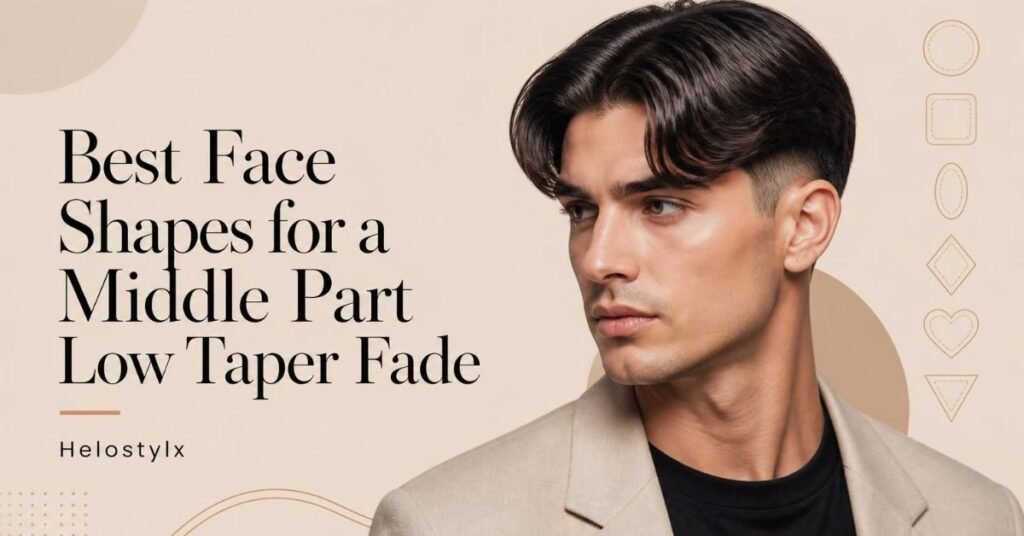 Best Face Shapes for a Middle Part Low Taper Fade