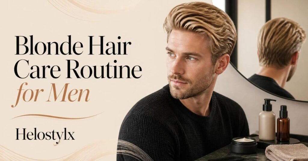 Blonde Hair Care Routine for Men