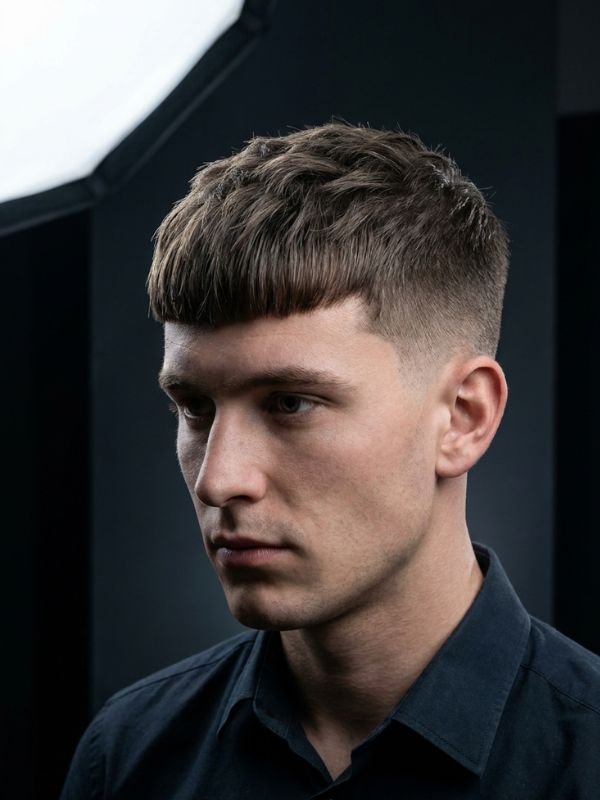 Blunt Fringe Crop Haircut