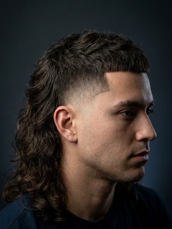 Burst Fade Mexican Mullet