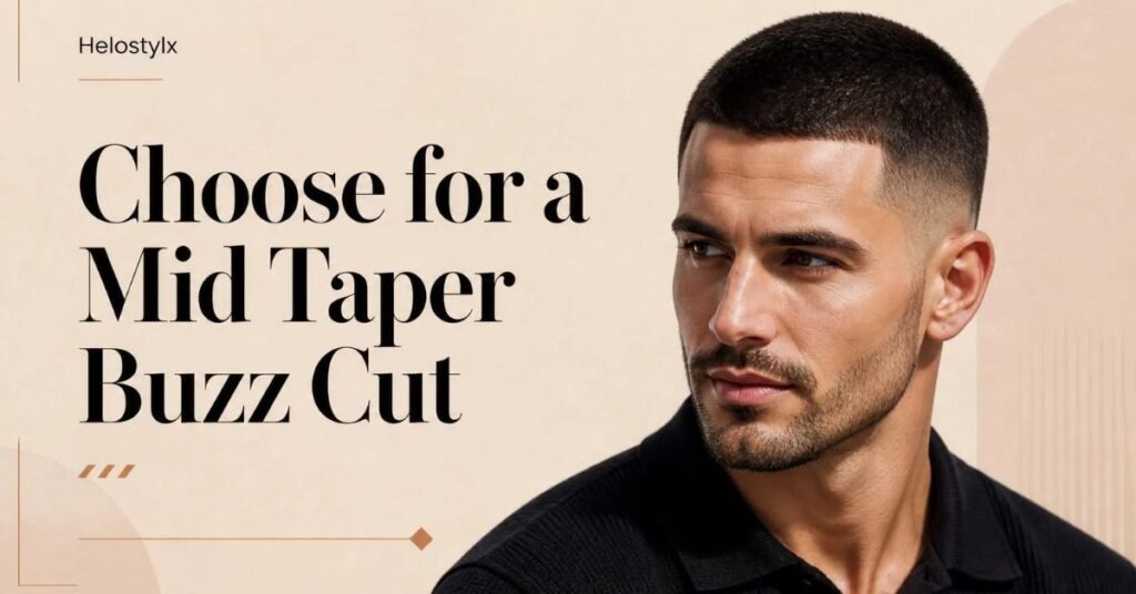 Choose for a Mid Taper Buzz Cut