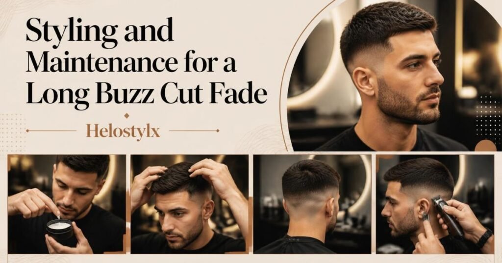 Styling and Maintenance for a Long Buzz Cut Fade
